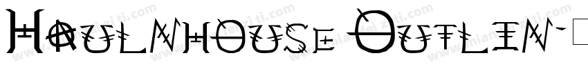 Haulnhouse Outlin字体转换